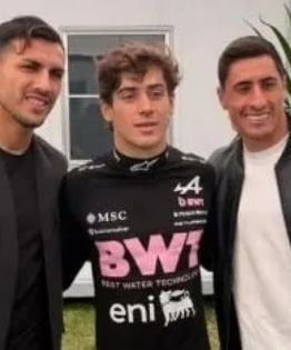 Paredes y Merentiel fueron a saludar a Colapinto