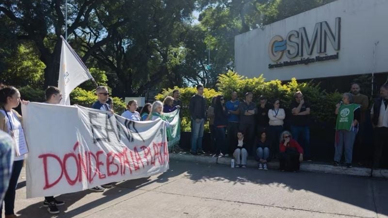 Nación busca despedir a 240 trabajadores del Servicio Meteorológico y anuncian paro total