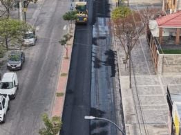 Repavimentan avenida Galíndez y hay cortes durante toda la jornada