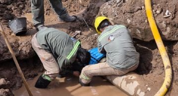 Finalizó la reparación de un caño y se normaliza el servicio