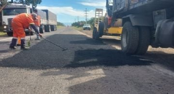 Vialidad Nacional continúa con tareas de bacheo
