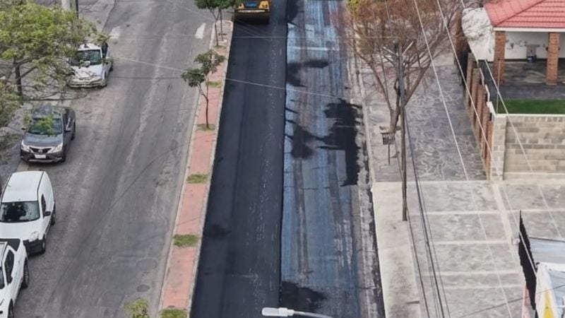 Repavimentan avenida Galíndez y hay cortes durante toda la jornada