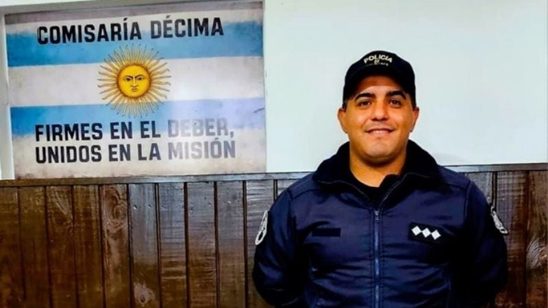 En un acto heroico, policía le salvó la vida a un bebé