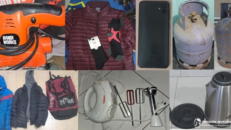 Recuperaron una importante cantidad de elementos robados
