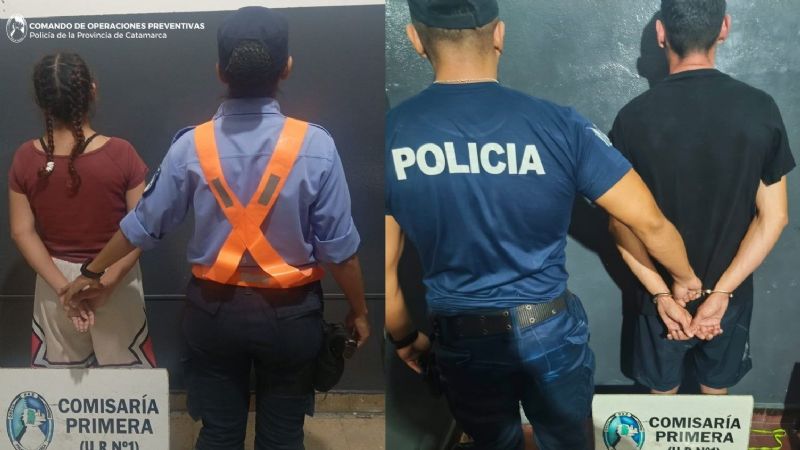Cayeron in fraganti: pareja robaba en pleno centro y terminó tras las rejas