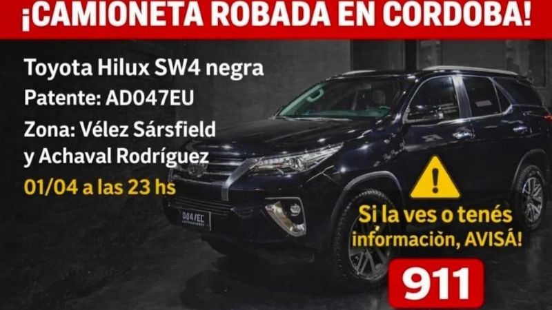 Le robaron la camioneta al exdiputado catamarqueño Alfredo Marchioli