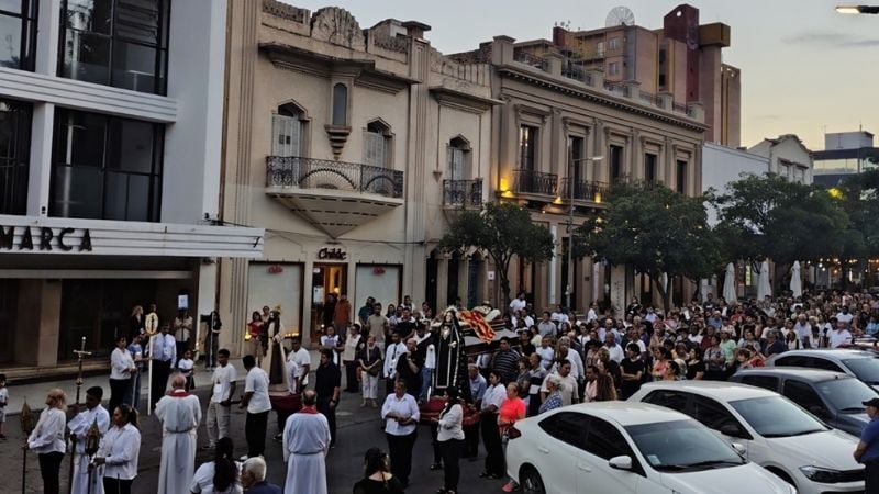 Vía Crucis por calles del casco céntrico con meditaciones del Beato Esquiú
