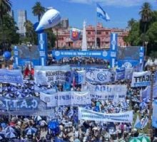La CGT marcha contra el Gobierno nacional y reclama un “cambio de rumbo"