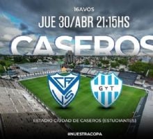 Vélez con Gimnasia y Tiro de Salta