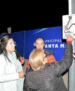 Se habilitó nueva iluminación LED sobre Ruta 40 en Fuerte Quemado