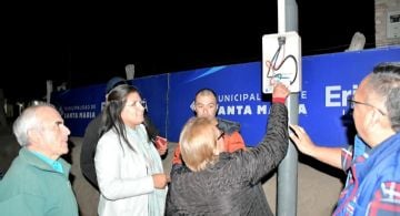 Se habilitó nueva iluminación LED sobre Ruta 40 en Fuerte Quemado