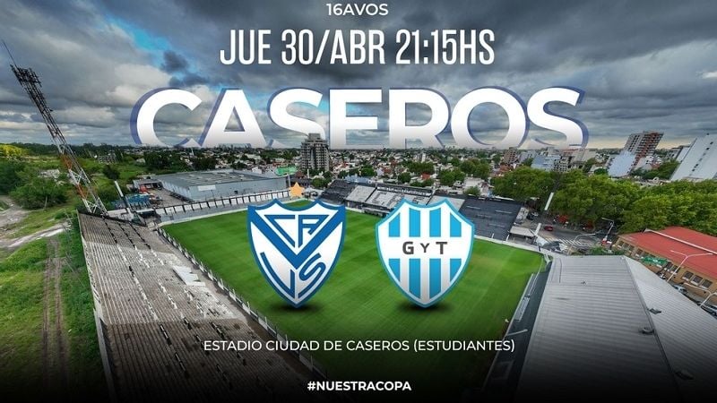Vélez con Gimnasia y Tiro de Salta