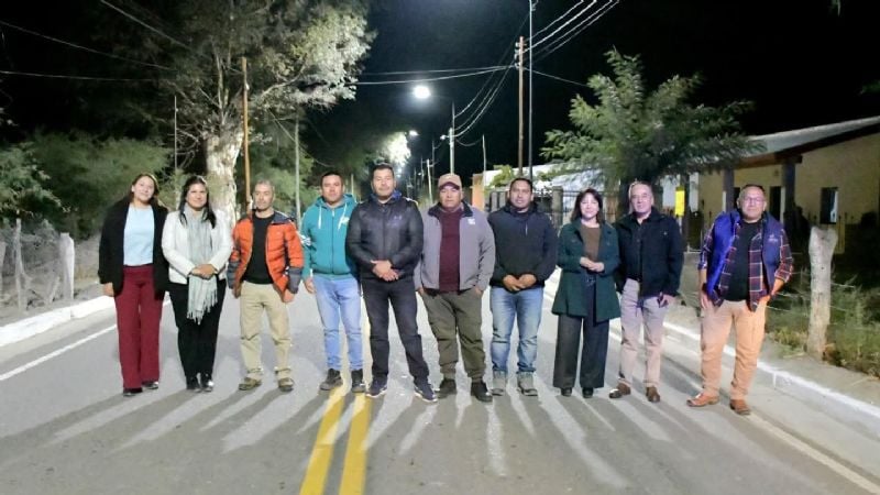 Se habilitó nueva iluminación LED sobre Ruta 40 en Fuerte Quemado