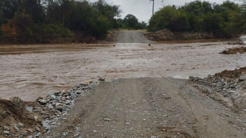 Crecida del Río del Valle obligó a interrumpir el tránsito en Ruta Provincial N°19