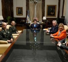 Milei recibió al gendarme Nahuel Gallo