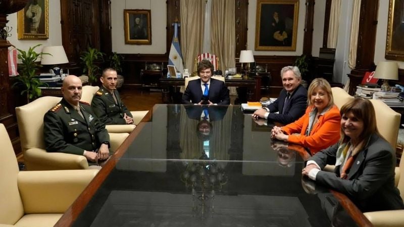 Milei recibió al gendarme Nahuel Gallo