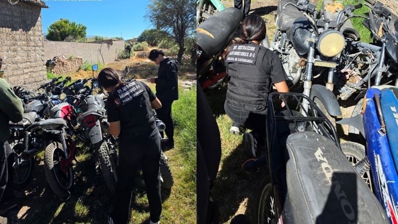 Comprobaron que motos secuestradas eran robadas
