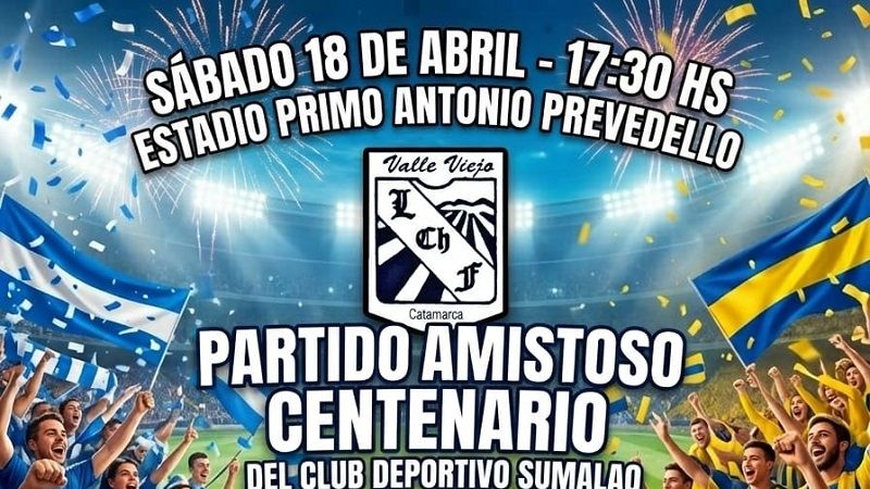 Sumalao y Social Rojas en amistoso por el Centenario “Oriental”