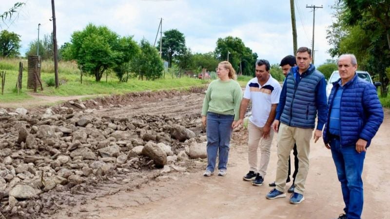 Los Altos: supervisan trabajos de recuperación en caminos vecinales afectados por el clima