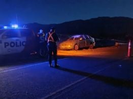 Se accidentó un auto camino a las Termas en Fiambalá