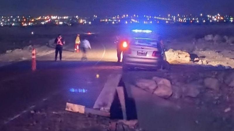Se accidentó un auto camino a las Termas en Fiambalá