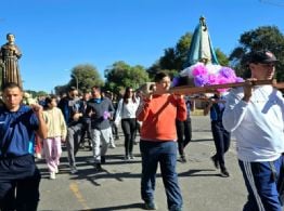 En el marco del Bicentenario de Fray Mamerto Esquiú realizaron la 5° peregrinación policial a Piedra Blanca