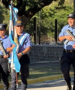 Estudiantes realizaron la promesa de lealtad a la Constitución en Fray Mamerto Esquiú