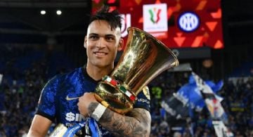Lautaro campeón de la Copa Italia con Inter