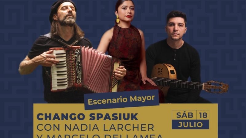 Chango Spasiuk, Nadia Larcher y Marcelo Dellamea presentes en la Fiesta del Poncho