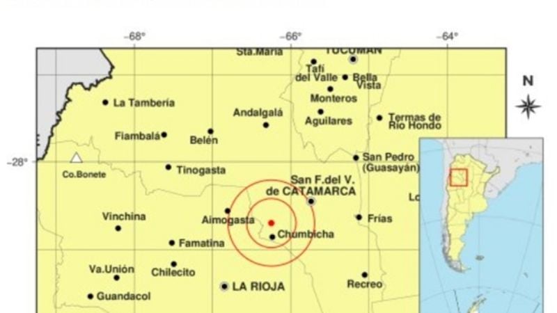 Se registró un sismo en la serranía de Ambato