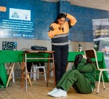 Más de 60 estudiantes fueron parte de la charla sobre prevención y autoprotección ante sismos