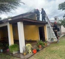 Sofocaron un incendio