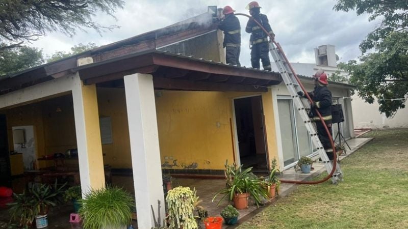 Sofocaron un incendio