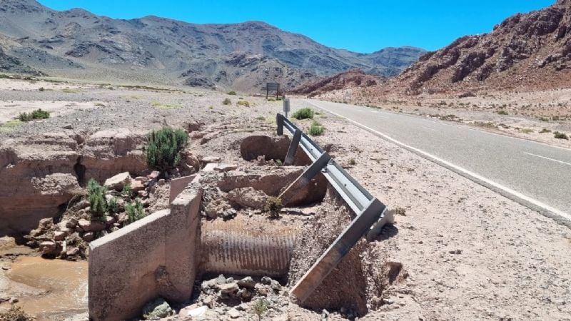 Alertan por trabajos sobre Ruta 60 camino al Paso de San Francisco y piden circular con precaución