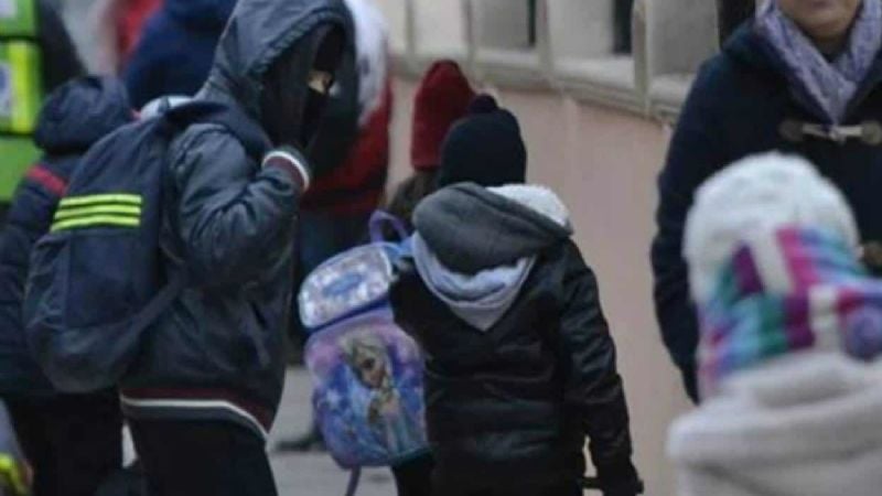 Por las bajas temperaturas, se modifica el calendario escolar en escuelas de Período Especial