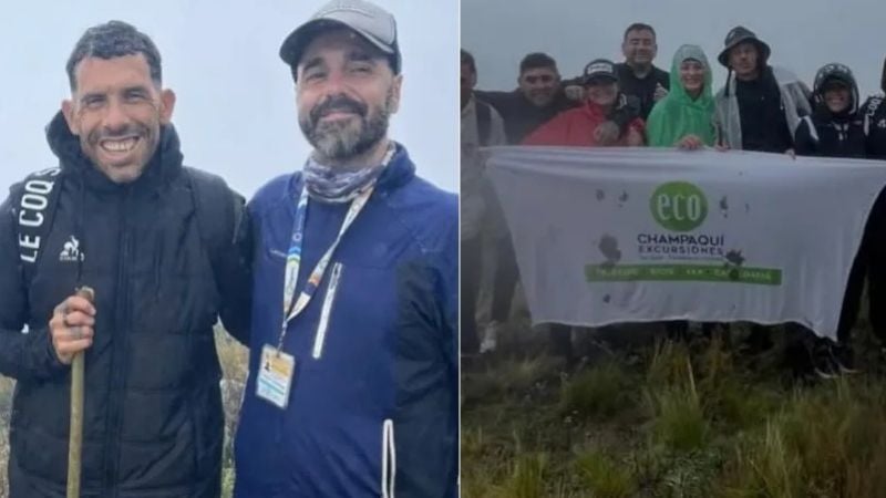 Aventura “montañera” de Tevez en el “Champaquí”