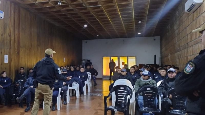 Capacitaron a policías y organismos de emergencia en manejo de crisis en Belén