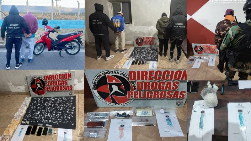 Tres detenidos y más de 460 dosis de cocaína secuestradas