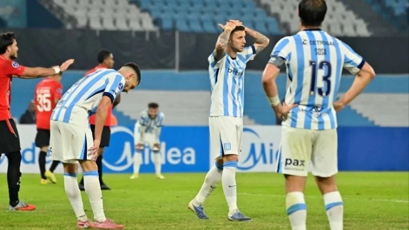 Racing empató con Caracas y quedó fuera de la Sudamericana