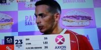 IVÁN MARCONE fue elegido la figura del partido por su enorme despliegue en el mediocampo del 