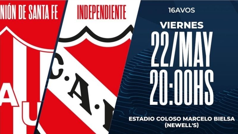 Unión vs. Independiente, por la Copa Argentina
