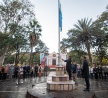 Cálido homenaje a la Patria en Fray Mamerto Esquiú