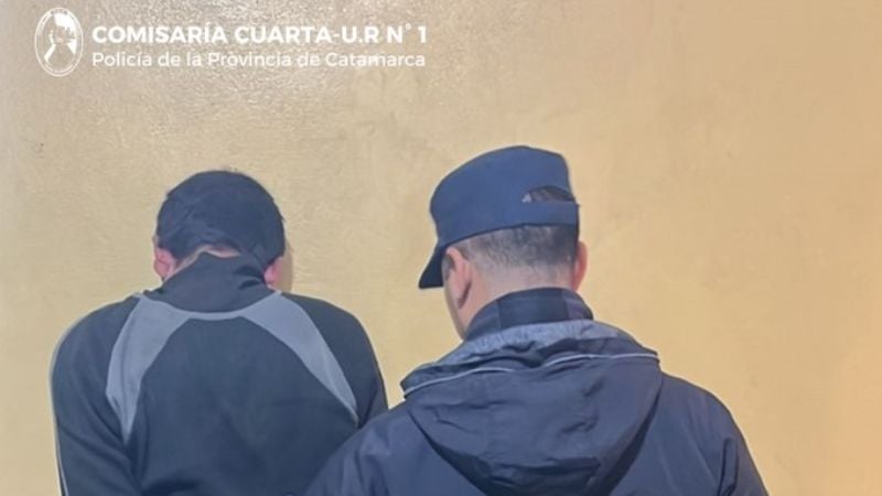 Sorprendieron a un joven dentro de una vivienda
