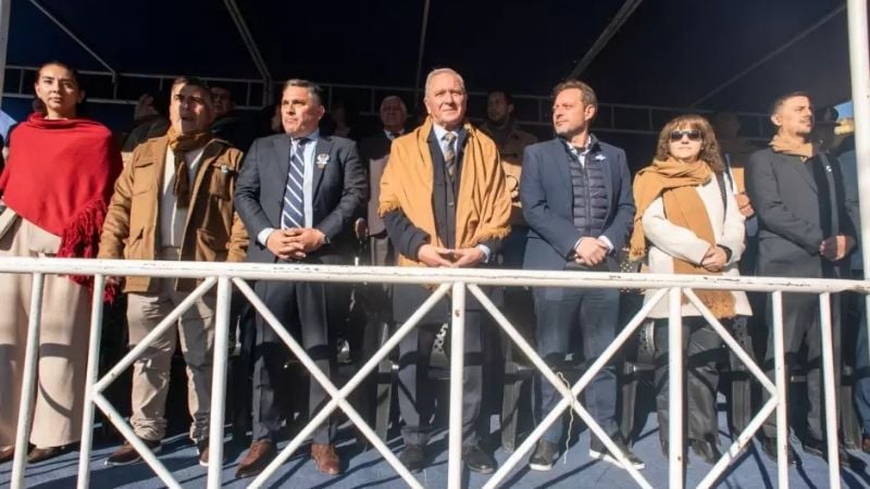 Dusso encabezó en El Rodeo el acto central por el 25 de Mayo y el Niquixao