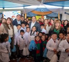 Saadi encabezó el acto por la Revolución de Mayo en la Escuela Municipal N° 3