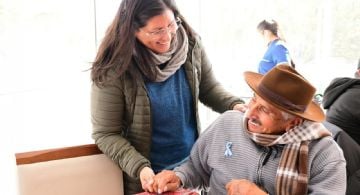Celebración patria llena de emoción en el Hogar del Adulto Mayor de Santa María