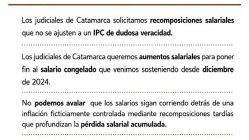 Judiciales anunciaron que continuarán con el plan de lucha