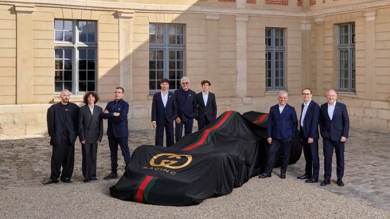 Presentaron la Gucci Alpine que Colapinto correrá en 2027
