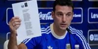 SIN SORPRESAS, Sacaloni dio la Lista de la Selección Argentina, para la Copa del Mundo 2026.
