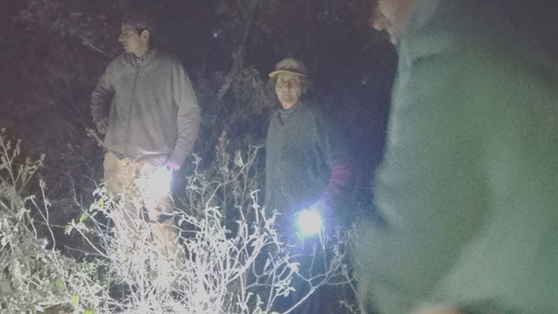 Hallaron sana y salva a una mujer de 86 años extraviada en Ancasti